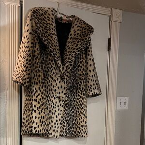 Leopard Print Women's Coat